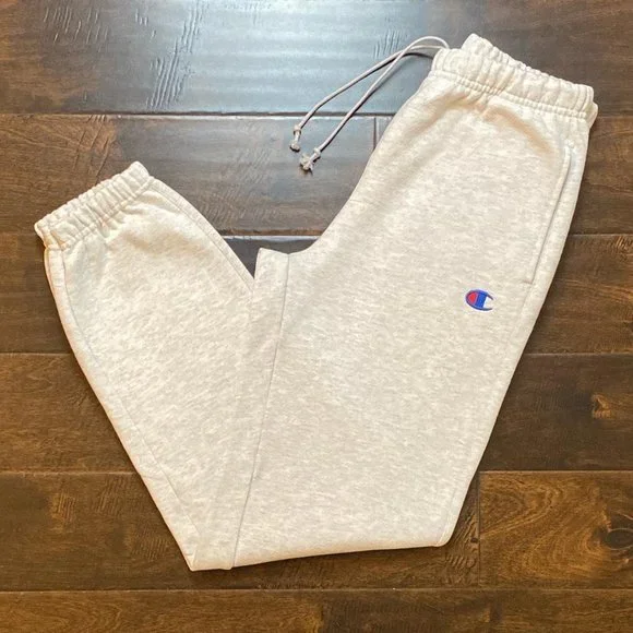 Champion white jogger pants sales